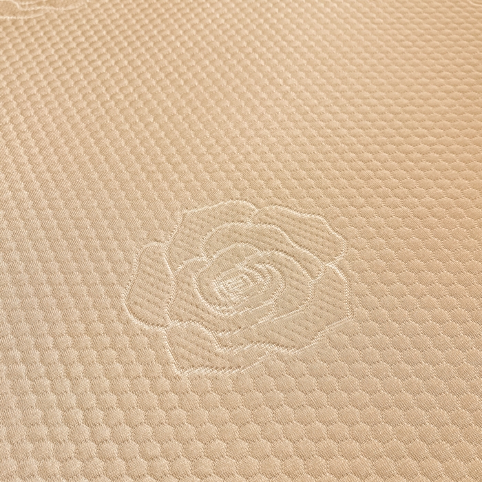 91家纺网 家纺一手货源 找家纺 欧邦 2025春夏新款提花冰豆豆床笠款夏被夏凉被空调被四件套-牡丹花系列 摩卡咖