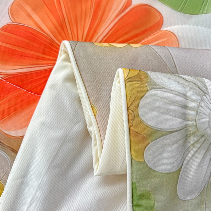 91家纺网 家纺一手货源 找家纺 庭彤 2025新款5D夏被空调被A类云母仿锦氨凉感丝夏凉被子被芯【 量大可谈】 5D数码浅夏花语