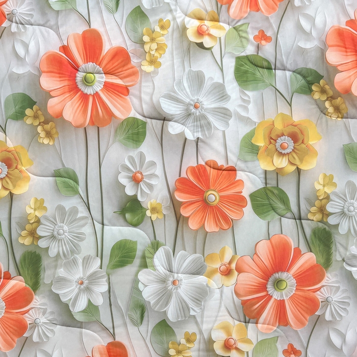 91家纺网 家纺一手货源 找家纺 庭彤 2025新款5D夏被空调被A类云母仿锦氨凉感丝夏凉被子被芯【 量大可谈】 5D数码浅夏花语