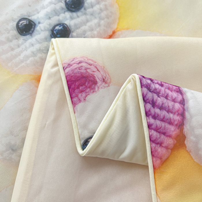 91家纺网 家纺一手货源 找家纺 庭彤 2025新款5D夏被空调被A类云母仿锦氨凉感丝夏凉被子被芯【 量大可谈】 5D数码可爱熊