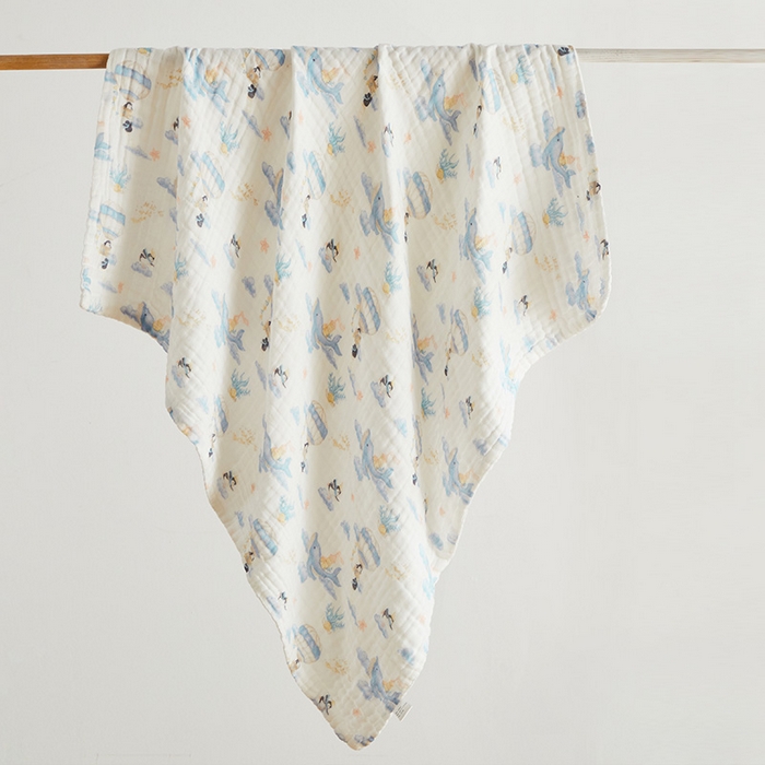 91家纺网 家纺一手货源 找家纺 （总）嗨生活 2025新款A类婴幼儿童夏凉空调被子浴巾六层纱布毛巾被纯棉办公室幼儿园午睡盖毯子