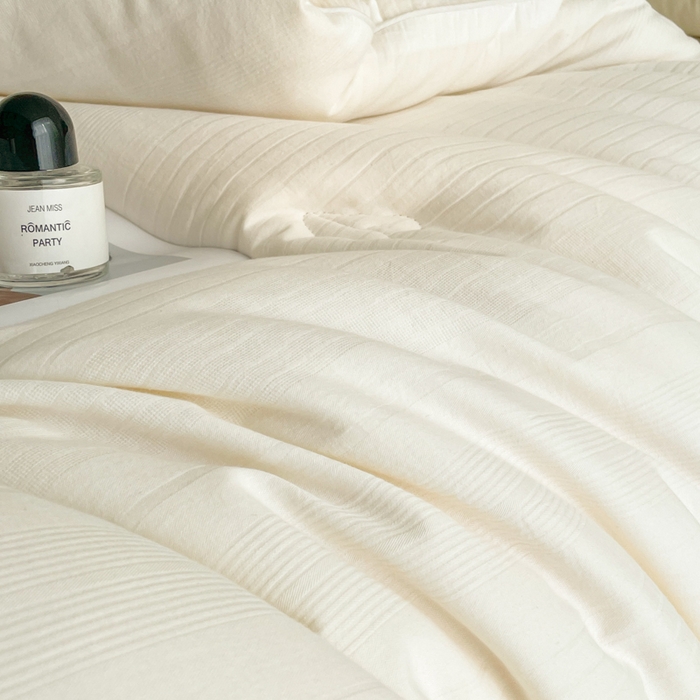 91家纺网 家纺一手货源 找家纺 圣梦莱羽绒家纺 2025新款全棉水洗棉冬被超柔四季被提花30%大豆被芯夏凉被 冬被