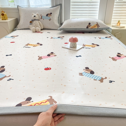 91家纺网 家纺一手货源 找家纺 （总）源舍家纺 2025新款数码印花冰丝席-床席款