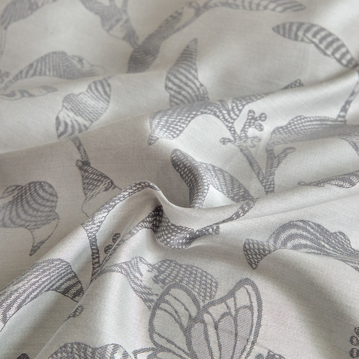 91家纺网 家纺一手货源 找家纺 琪格格纺织  2025新款色织天丝棉提花四件套 初叶