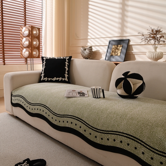 91家纺网 家纺一手货源 找家纺 （总）沐沐2026新款异形波点沙发垫