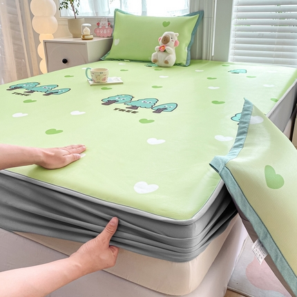 91家纺网 家纺一手货源 找家纺 （总）源舍家纺 2025新款数码印花冰丝席-床笠款