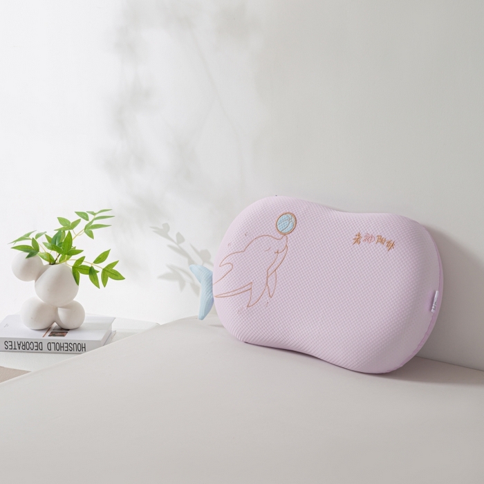 91家纺网 家纺一手货源 找家纺 芯链 2025新款亲肤柔软卡通枕头枕芯 小海豚-紫