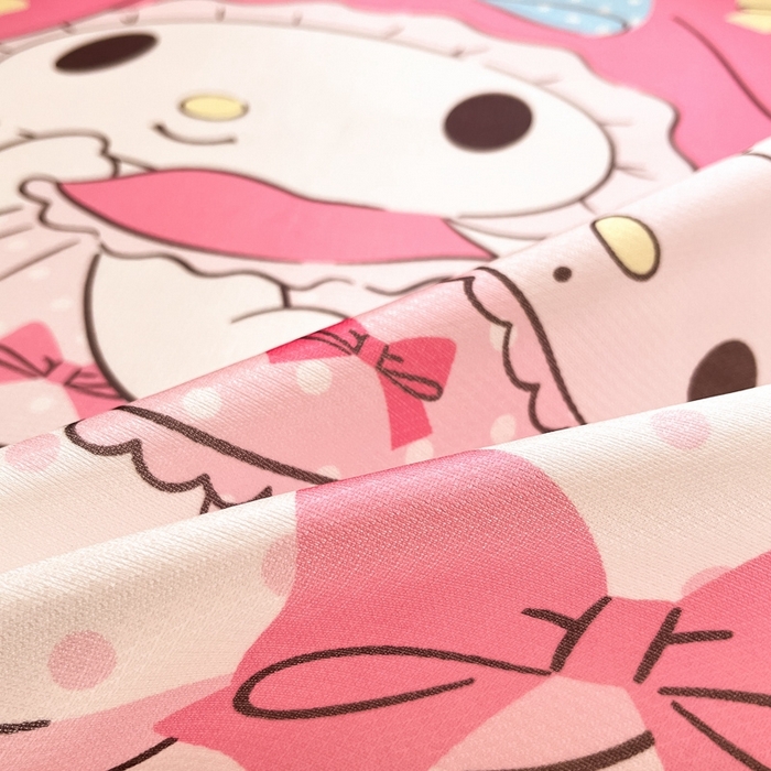 91家纺网 家纺一手货源 找家纺  博雅新款三丽欧A类大版数码印花1200D冰丝凉席-床笠款 小花美乐蒂