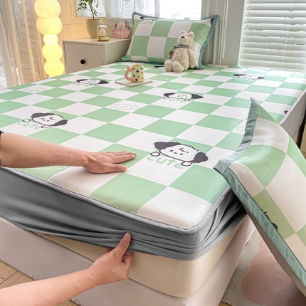 91家纺网 家纺一手货源 找家纺 （总）源舍家纺 2025新款数码印花冰丝席-床笠款