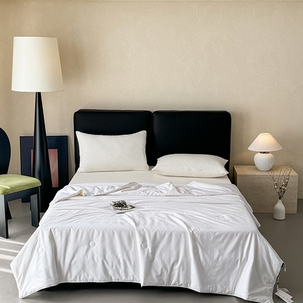 91家纺网 家纺一手货源 找家纺 （总）茧羽世家 2025新款全棉软糯亲肤提花蚕丝夏被