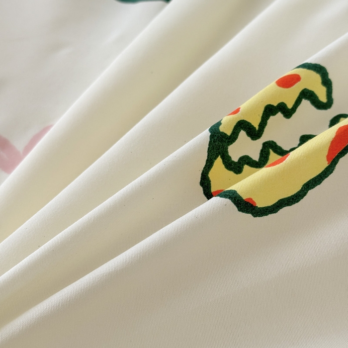 91家纺网 家纺一手货源 找家纺 可可家纺 2025新款印花卡通芦荟棉四件套亲肤床单被套三件套 恐龙宝宝