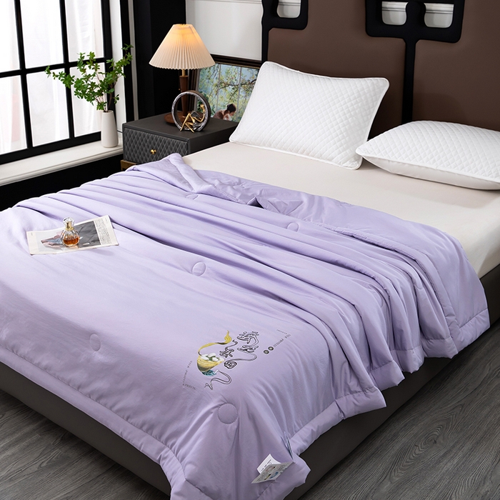 91家纺网 家纺一手货源 找家纺 （总）一博2025新款蚕丝夏凉被