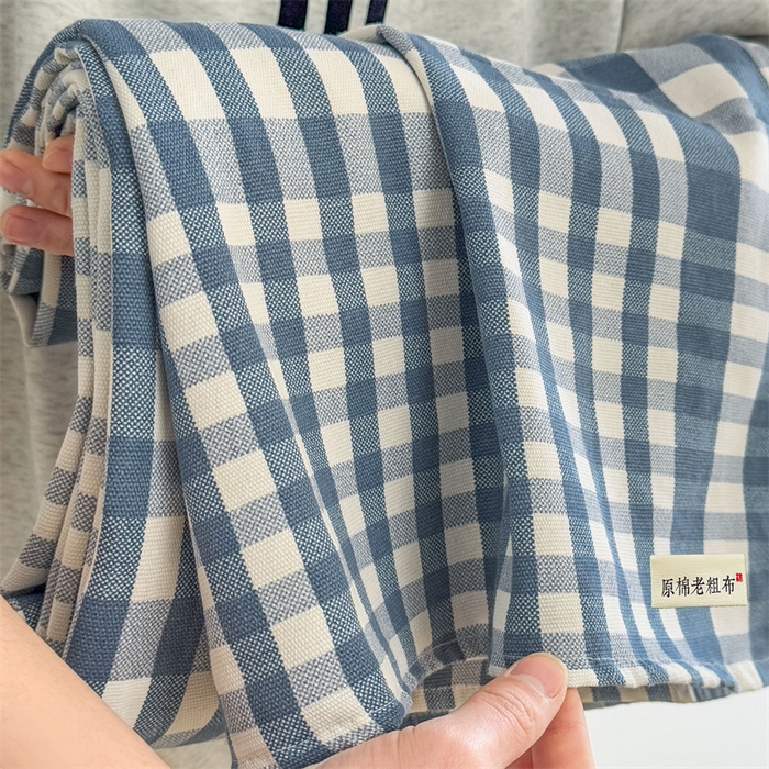 91家纺网 家纺一手货源 找家纺 （总）美梦里 2025新款无印老粗布床单凉席席子
