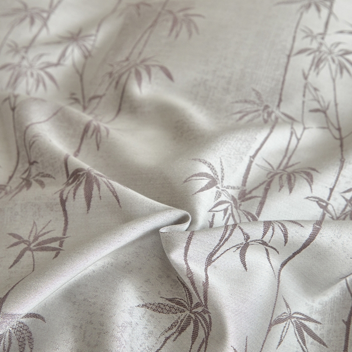 91家纺网 家纺一手货源 找家纺 琪格格纺织  2025新款色织天丝棉提花四件套 竹溪-咖