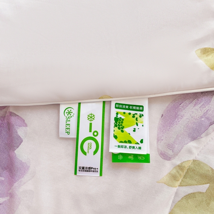 91家纺网 家纺一手货源 找家纺 好梦来家纺（原锦茂家纺） 2025新款印花凉感丝抗菌夏被 盛夏