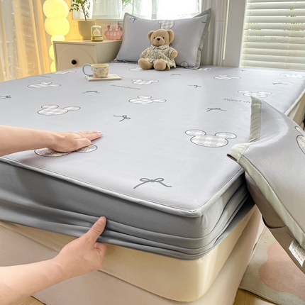 91家纺网 家纺一手货源 找家纺 （总）源舍家纺 2025新款数码印花冰丝席-床笠款