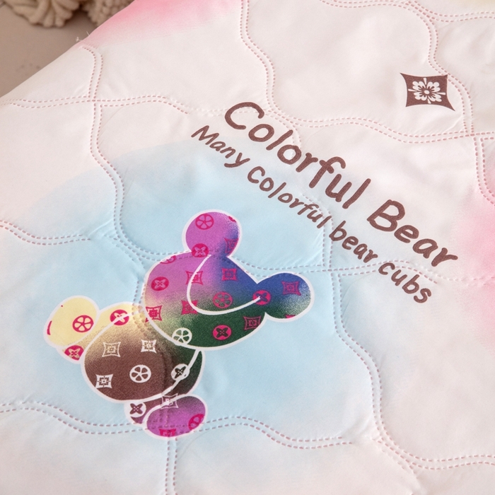 91家纺网 家纺一手货源 找家纺 乐居坊2025新款亲肤舒适印花芦荟棉夏凉被四件套 疯狂世界