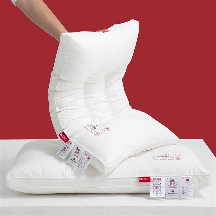 91家纺网 家纺一手货源 找家纺 爱来伊2025新款A类全棉三防枕头酒店枕纯棉酒店三防枕芯枕头  三防-中枕