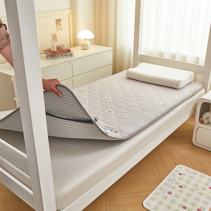 91家纺网 家纺一手货源 找家纺 （总）丽诺床垫 2025新款全棉抗菌三明治学生床垫