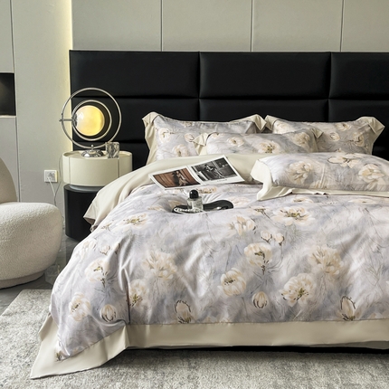 91家纺网 家纺一手货源 找家纺 （总）KA家纺 2025新款轻奢大拼角亲肤棉云朵棉四件套