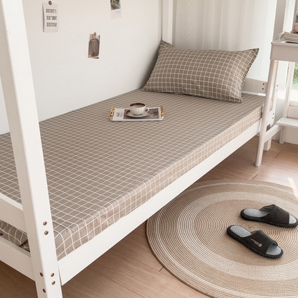 宅部落 2025新款全棉学生宿舍褥子套纯棉床垫套单床笠 温情北欧