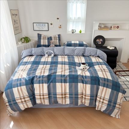 91家纺网 家纺一手货源 找家纺 （总）可可家纺 2025新款印花卡通芦荟棉四件套亲肤床单被套三件套