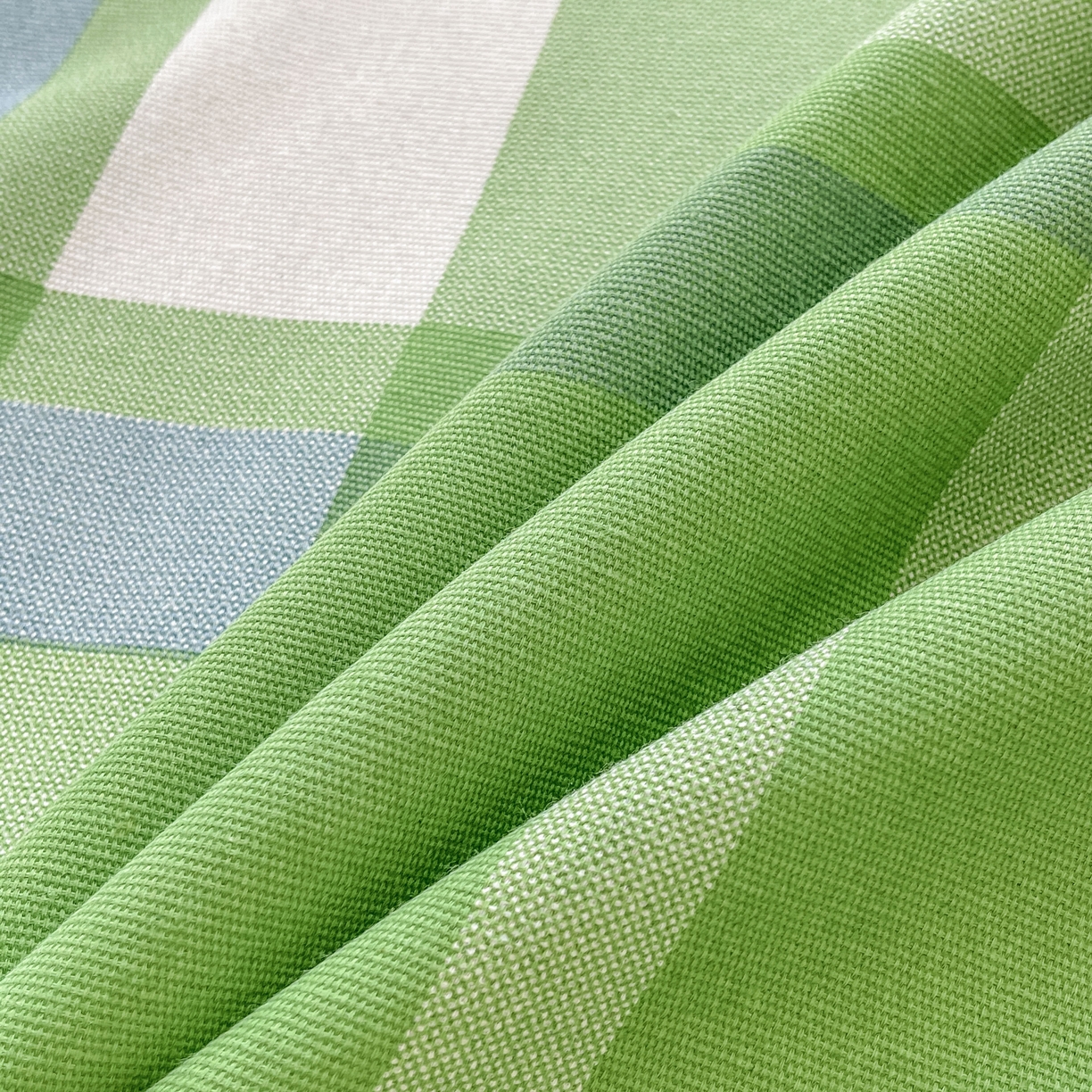 91家纺网 家纺一手货源 找家纺 美梦里 2025新款无印老粗布床单凉席席子 莉亚绿