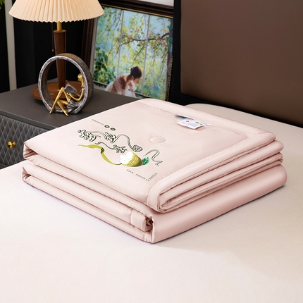 91家纺网 家纺一手货源 找家纺 （总）一博2025新款蚕丝夏凉被