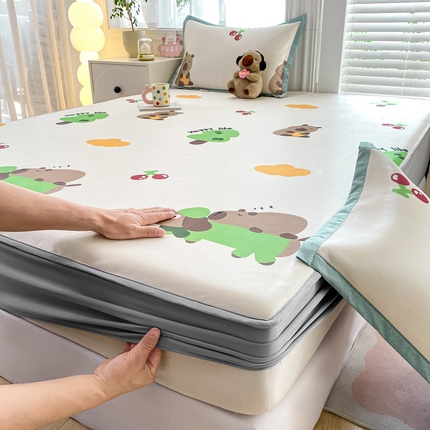 91家纺网 家纺一手货源 找家纺 （总）源舍家纺 2025新款数码印花冰丝席-床笠款