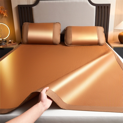 91家纺网 家纺一手货源 找家纺 （总）航途席业 2025新款包边抗菌冰藤席冰藤凉席