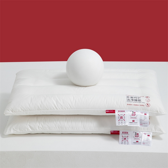 91家纺网 家纺一手货源 找家纺 爱来伊2025新款A类全棉三防枕头酒店枕纯棉酒店三防枕芯枕头  三防-低枕