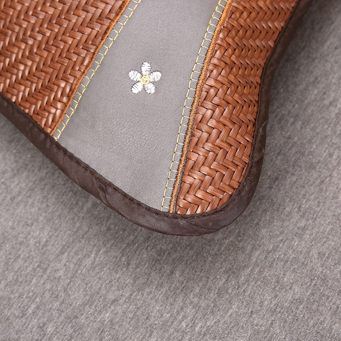 91家纺网 家纺一手货源 找家纺 纽乐家纺 2025新款夏凉凉感五叶草冰藤茶香茉莉花枕芯助眠枕头 五叶草冰藤茶香枕-棕色35*55cm/只