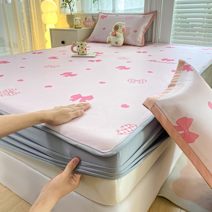 91家纺网 家纺一手货源 找家纺 （总）源舍家纺 2025新款数码印花冰丝席-床笠款