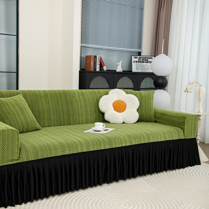 91家纺网 家纺一手货源 找家纺 （总）沐沐2026新款沐熙黑纱沙发套