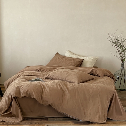 （总）例外Home 2025新款立体提花羽叶系列四件套