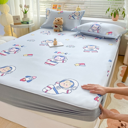 91家纺网 家纺一手货源 找家纺 （总）源舍家纺 2025新款数码印花冰丝席-床笠款