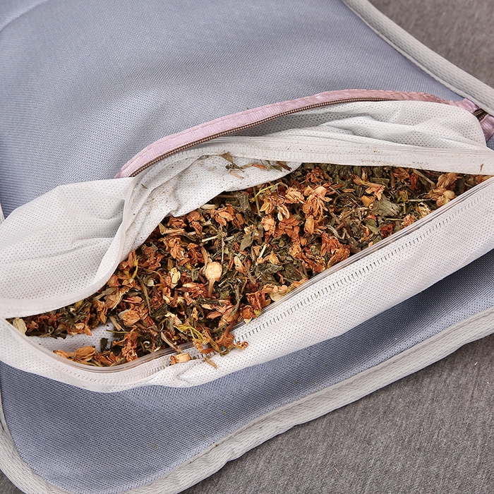 91家纺网 家纺一手货源 找家纺 （总）纽乐家纺 2025新款夏凉凉感五叶草冰藤茶香茉莉花枕芯助眠枕头