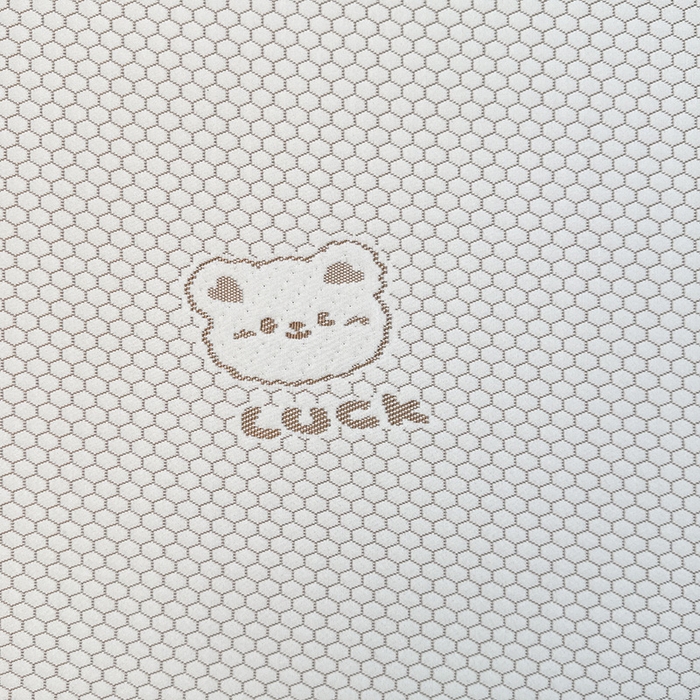 91家纺网 家纺一手货源 找家纺 喜居 2025新款A类凉豆豆提花床笠凉感豆豆床笠 luck小冰熊-咖