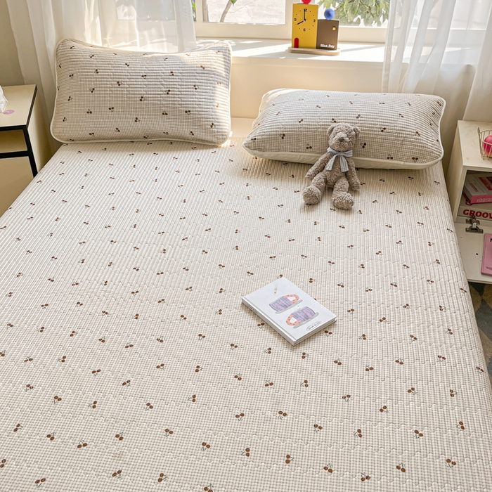 91家纺网 家纺一手货源 找家纺 菲梵家纺2024新款全棉印花夹棉床盖三件套提供买家秀樱资