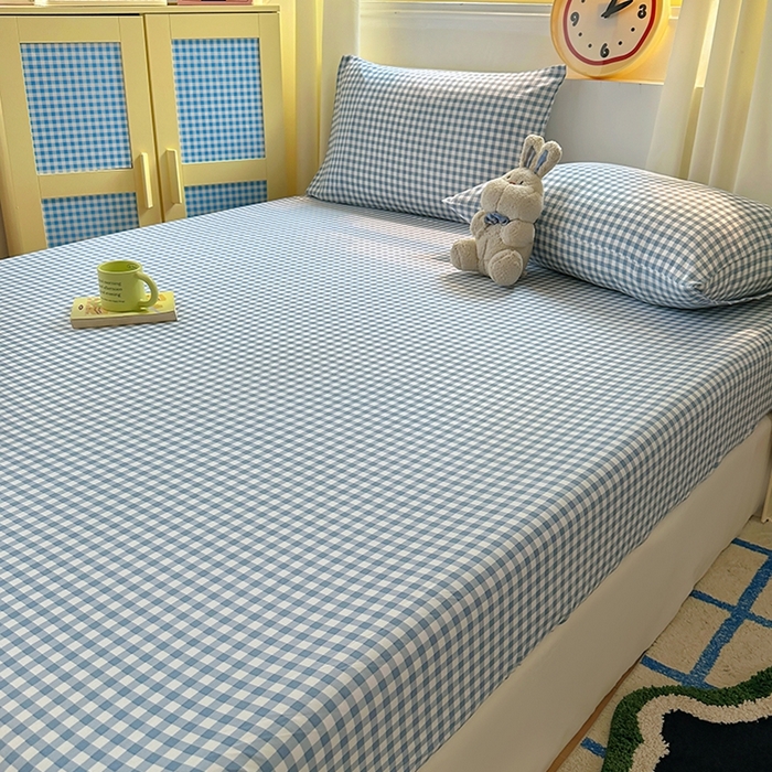 91家纺网 家纺一手货源 找家纺 （总）十一家居 2025新款亲肤裸睡云朵棉水洗棉床笠-洛可系列