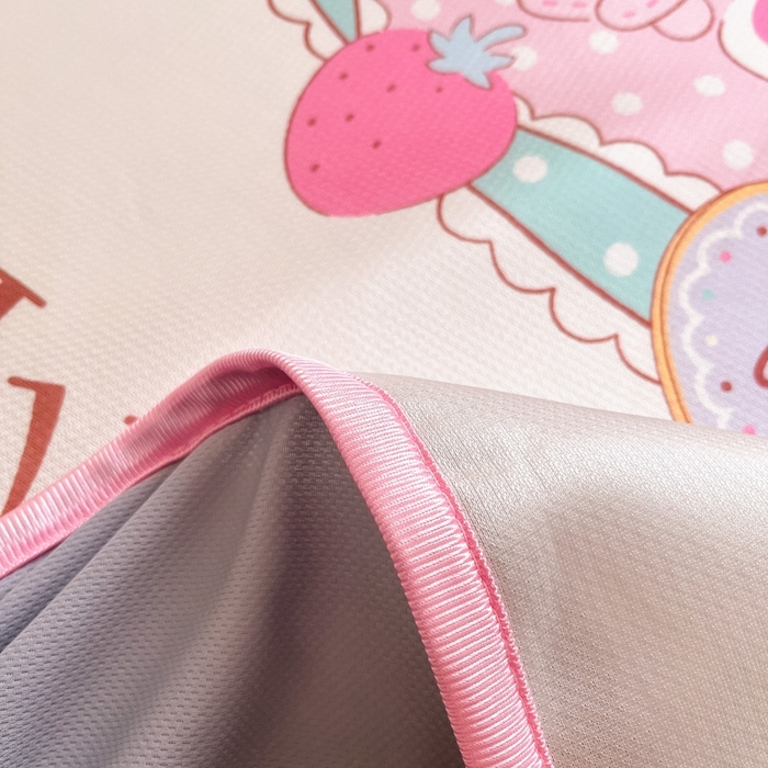 91家纺网 家纺一手货源 找家纺  博雅新款三丽欧A类大版数码印花1200D冰丝凉席-床笠款 魔法美乐蒂