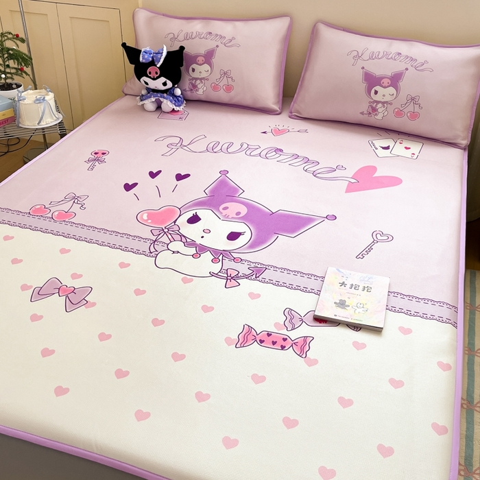 91家纺网 家纺一手货源 找家纺 （总） 博雅新款三丽欧A类大版数码印花1200D冰丝凉席-床笠款