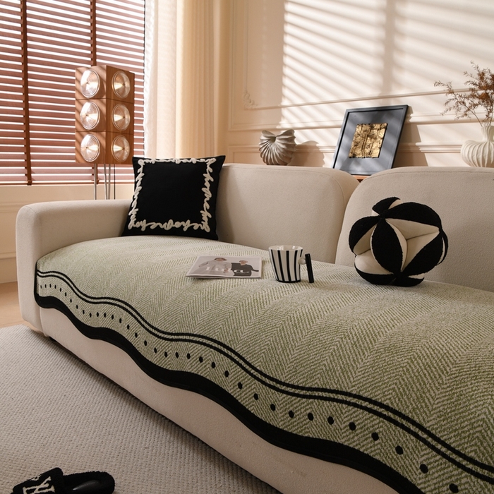 91家纺网 家纺一手货源 找家纺 （总）沐沐2026新款异形波点沙发垫