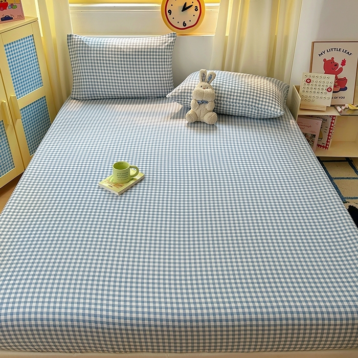 91家纺网 家纺一手货源 找家纺 （总）十一家居 2025新款亲肤裸睡云朵棉水洗棉床笠-洛可系列