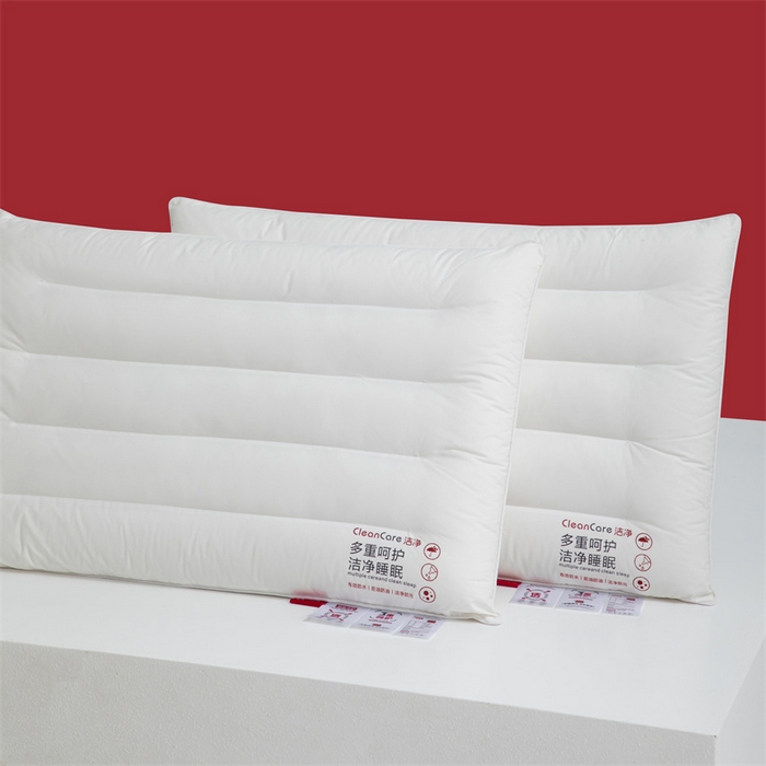 91家纺网 家纺一手货源 找家纺 爱来伊2025新款A类全棉三防枕头酒店枕纯棉酒店三防枕芯枕头  三防-低枕