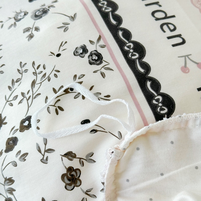 91家纺网 家纺一手货源 找家纺 添越 2024小清新韩版蕾丝花边纯棉夹棉床盖三件套全棉漫时光