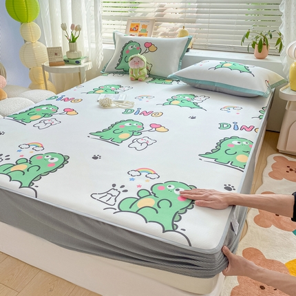 91家纺网 家纺一手货源 找家纺 （总）源舍家纺 2025新款数码印花冰丝席-床笠款