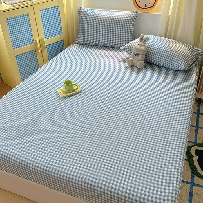 91家纺网 家纺一手货源 找家纺 （总）十一家居 2025新款亲肤裸睡云朵棉水洗棉床笠-洛可系列