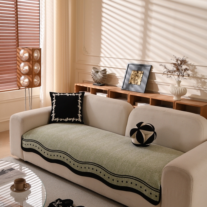 91家纺网 家纺一手货源 找家纺 （总）沐沐2026新款异形波点沙发垫