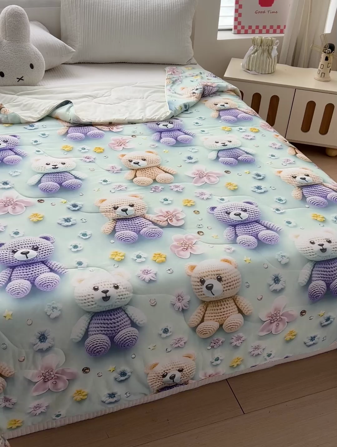 91家纺网 家纺一手货源 找家纺 （总）庭彤 2025新款5D夏被空调被A类云母仿锦氨凉感丝夏凉被子被芯【 量大可谈】